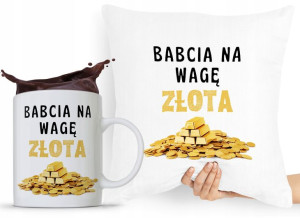 Zestaw Poduszka + Kubek Dzień Babci Dla Babci