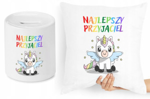 Dla Dzieci Zestaw Poduszka + Skarbonka Prezent