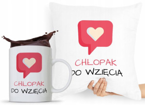 Zestaw Poduszka + Kubek Dzień Chłopaka Dla Męża