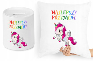Dla Dzieci Zestaw Poduszka + Skarbonka Prezent