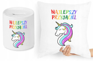 Dla Dzieci Zestaw Poduszka + Skarbonka Prezent