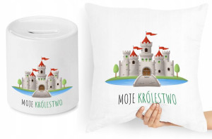 Dla Dzieci Zestaw Poduszka + Skarbonka Prezent