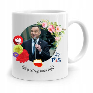 Kubek Prezydenta Andrzej Duda Pis Ostry Cień Mgły