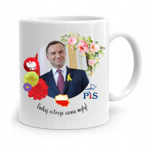 Kubek Prezydenta Andrzej Duda Pis Ostry Cień Mgły