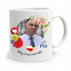 Kubek Prezydenta Andrzej Duda Pis Ostry Cień Mgły