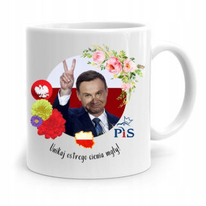 Kubek Prezydenta Andrzej Duda Pis Ostry Cień Mgły
