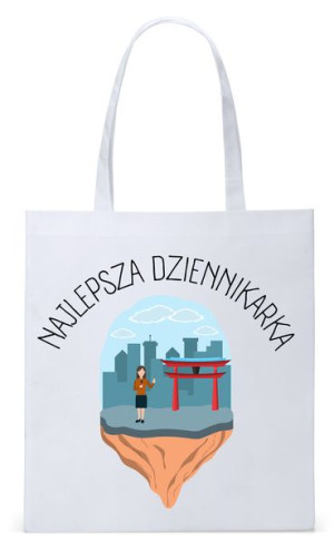 Dla Dziennikarza Prezent Torba Eco Biała Shopper