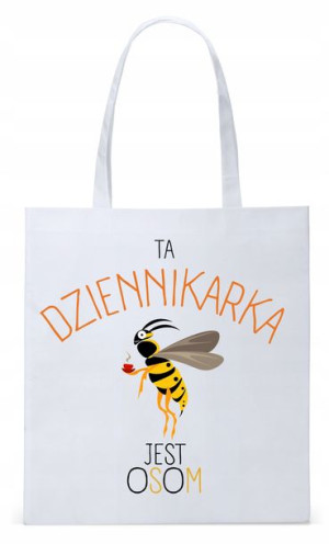 Dla Dziennikarza Prezent Torba Eco Biała Shopper