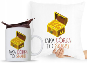Zestaw Poduszka + Kubek Dzień Dziecka Dla Córki