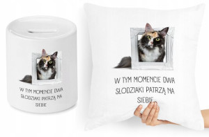 Dla Dziewczyny Zestaw Poduszka + Skarbonka Prezent