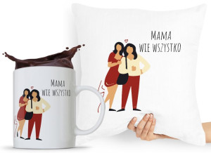 Zestaw Poduszka + Kubek Dzień Mamy Matki Prezent