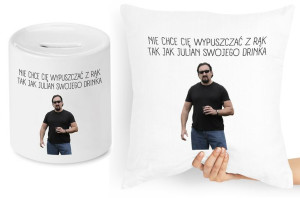 Dla Dziewczyny Zestaw Poduszka + Skarbonka Prezent