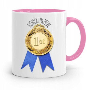 Kubek Różowy Architekta Na Medal Prezent