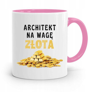 Kubek Różowy Architekta Na Wagę Złota Prezent