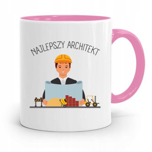 Kubek Różowy Architekta Najlepszy Architekt