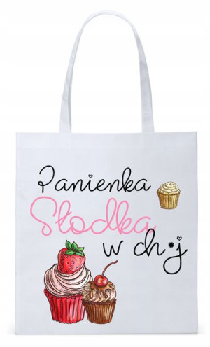Dla Dziewczyny Żony Torba Eco Biała Shopper