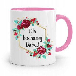 Kubek Różowy Dla Babci Dla Kochanej Babci