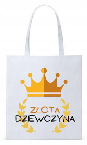 Dla Dziewczyny Żony Torba Eco Biała Shopper