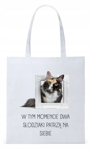 Dla Dziewczyny Żony Torba Eco Biała Shopper