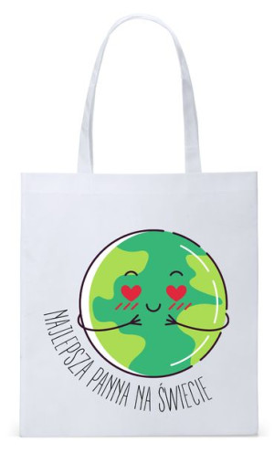 Dla Dziewczyny Żony Torba Eco Biała Shopper