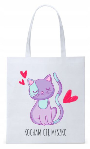 Dla Dziewczyny Żony Torba Eco Biała Shopper