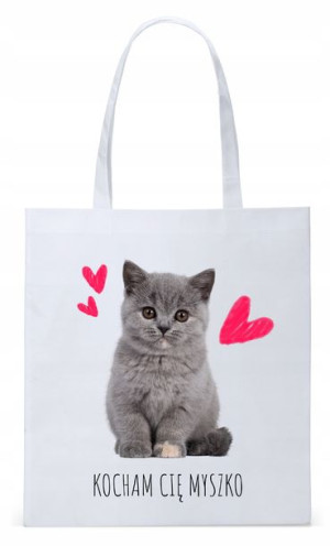 Dla Dziewczyny Żony Torba Eco Biała Shopper