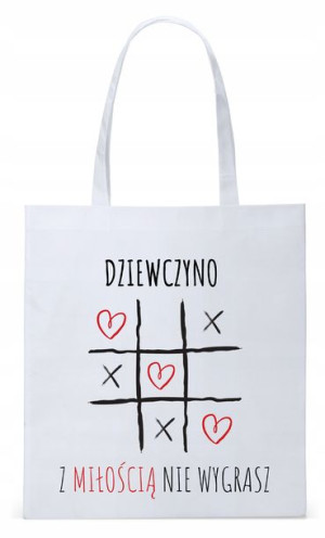 Dla Dziewczyny Żony Torba Eco Biała Shopper