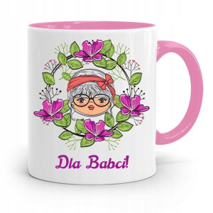 Kubek Różowy Dla Babci Kochana Dla Babci