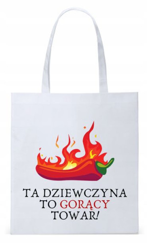 Dla Dziewczyny Żony Torba Eco Biała Shopper