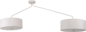 Lampa Sufitowa Żyrandol Led Nowodvorski Hawk Biała, Tkanina 8843