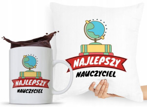 Zestaw Poduszka + Kubek Dzień Nauczyciela Prezent