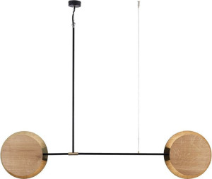 Lampa Wisząca Żyrandol Led Nowodvorski Minimal Drewno 9375