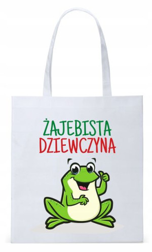 Dla Dziewczyny Żony Torba Eco Biała Shopper