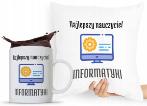 Zestaw Poduszka + Kubek Dzień Nauczyciela Prezent