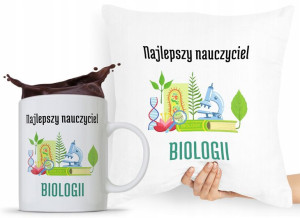 Zestaw Poduszka + Kubek Dzień Nauczyciela Prezent