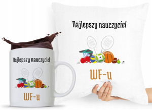 Zestaw Poduszka + Kubek Dzień Nauczyciela Prezent