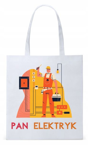 Dla Elektryka Na Prezent Torba Eco Biała Shopper