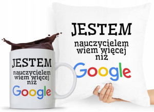 Zestaw Poduszka + Kubek Dzień Nauczyciela Prezent