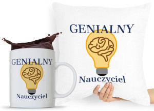 Zestaw Poduszka + Kubek Dzień Nauczyciela Prezent
