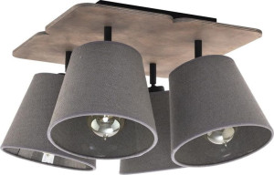 Lampa Sufitowa Żyrandol Led Nowodvorski Awinion Szara, Tkanina 9716