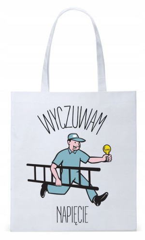 Dla Elektryka Na Prezent Torba Eco Biała Shopper