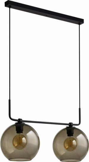 Lampa Wisząca Żyrandol Led Nowodvorski Monaco Czarna, Szkło 9363