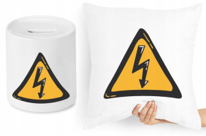 Dla Elektryka Zestaw Poduszka + Skarbonka Prezent