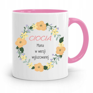 Kubek Różowy Dla Cioci W Wersji Wyjątkowej!