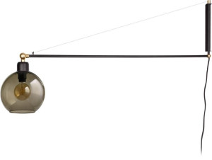 Lampa Ścienna Kinkiet Led Nowodvorski Crane Czarny, Szkło 9374