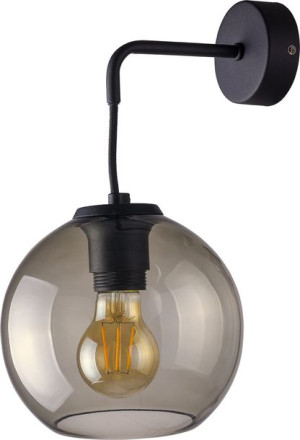 Lampa Ścienna Kinkiet Led Nowodvorski Vetro Czarny, Szkło 9132