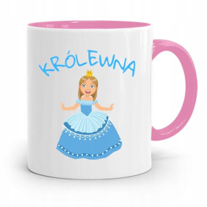 Kubek Różowy Dla Dzieci Córki Królewna +imię