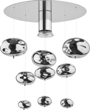 Lampa Sufitowa Żyrandol Led Nowodvorski Salva Chrom, Szkło 5422