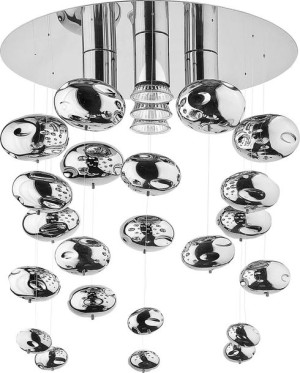 Lampa Sufitowa Żyrandol Led Nowodvorski Salva Chrom, Szkło 5428
