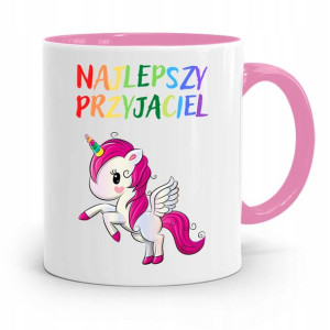 Kubek Różowy Dla Dzieci Najlepszy Przyjaciel +imię